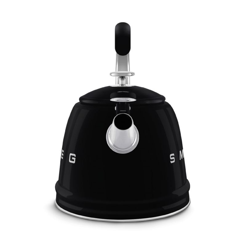 SMEG Black Whistling Stovetop Kettle