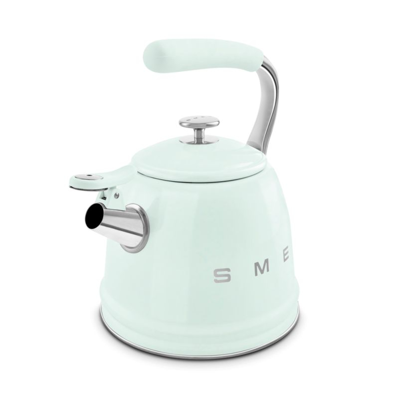 SMEG Pastel Green Whistling Stovetop Kettle