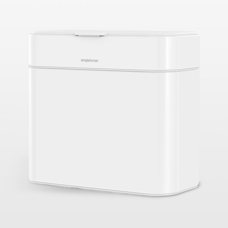 Simplehuman 4 Liter Compost Caddy, White Steel