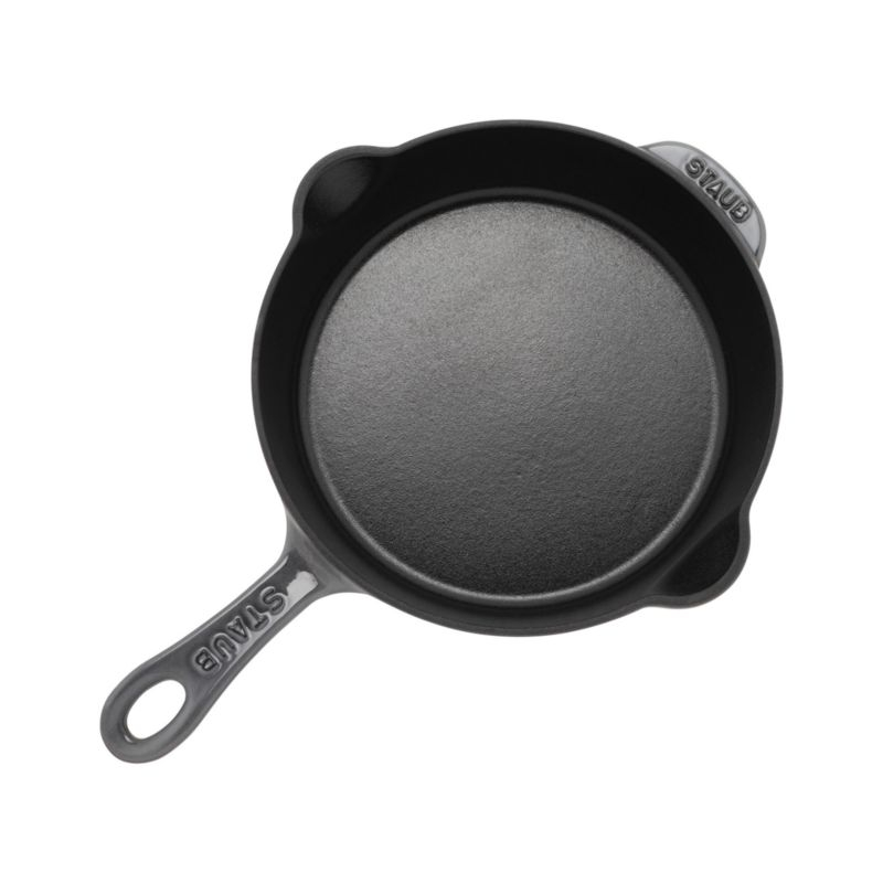 Staub ® 8.5" Graphite Grey Enameled Cast Iron Traditional Deep Skillet