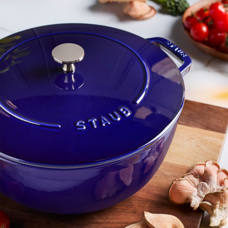 Staub ® Dark Blue Cast Iron 5-Qt. Essential French Oven