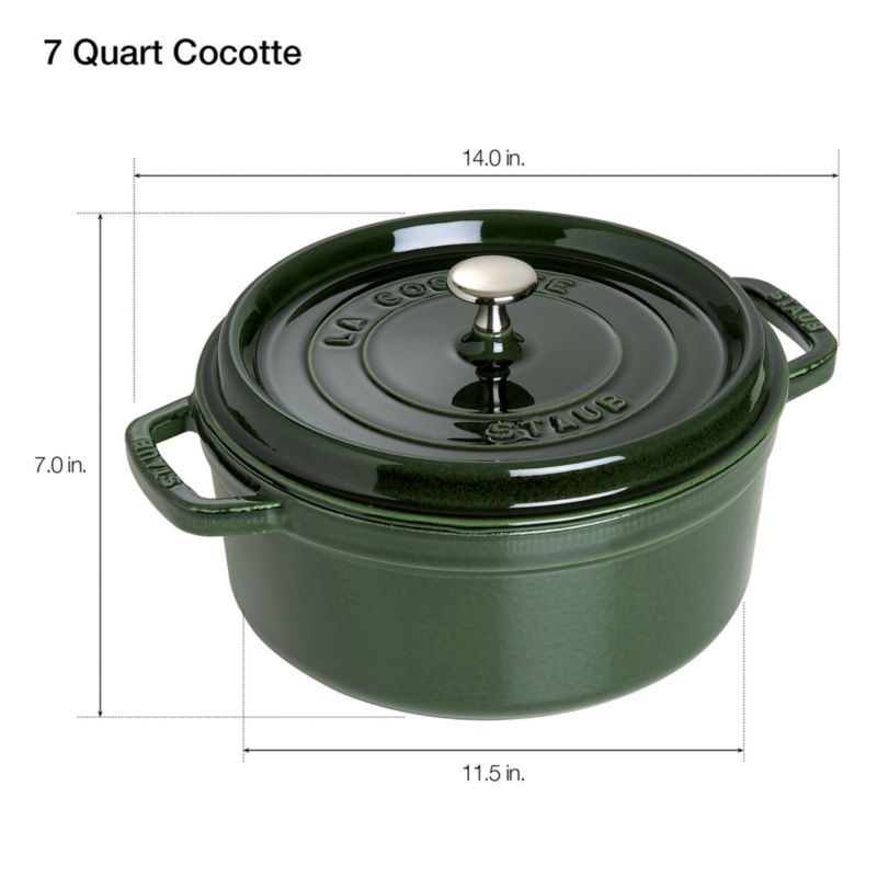 Staub ® 7-Qt Basil Round Cocotte