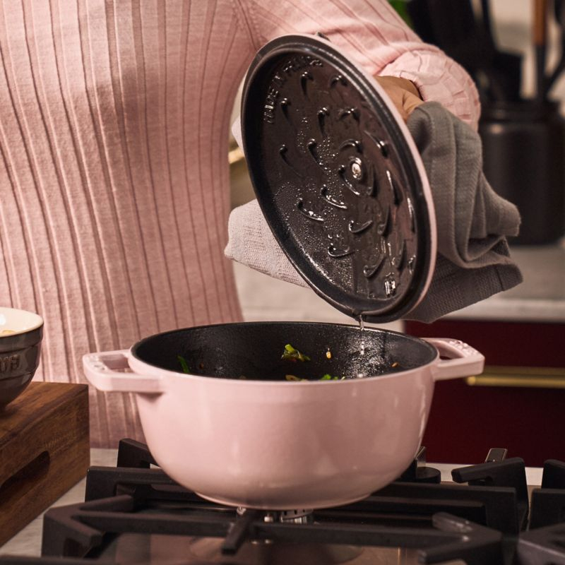 Staub ® Peony Pink Cast Iron 5-Qt. Essential French Oven