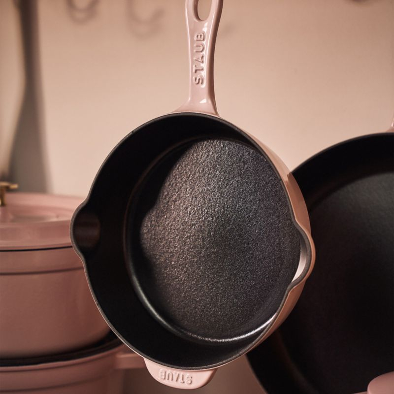 Staub ® Peony Pink Cast Iron 8.5" Traditional Deep Skillet