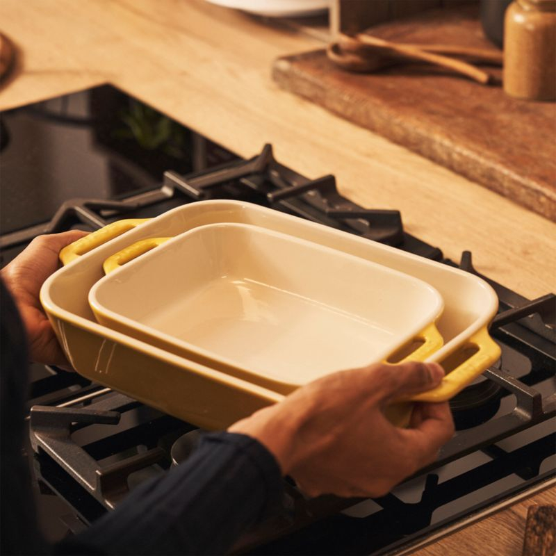 Staub ® Citron Rectangular Bakers, Set of 2