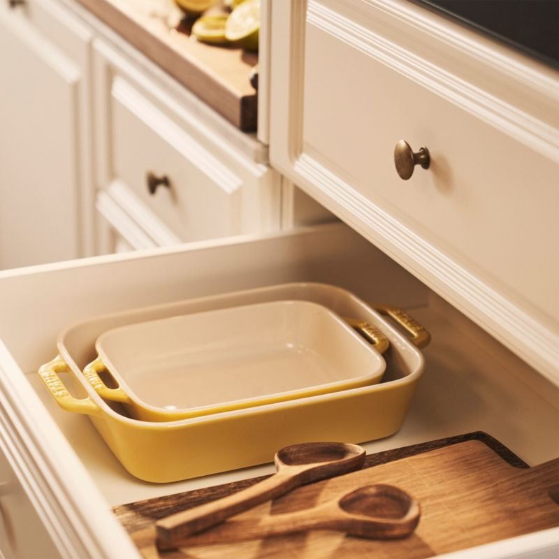 Staub ® Citron Rectangular Bakers, Set of 2