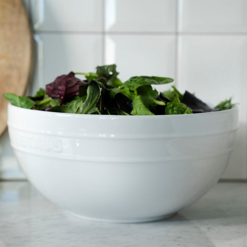 Staub White 2-Piece Nested Serve Bowl Set
