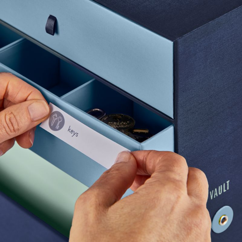 The Vault All-in-One Blue Desk Organizer
