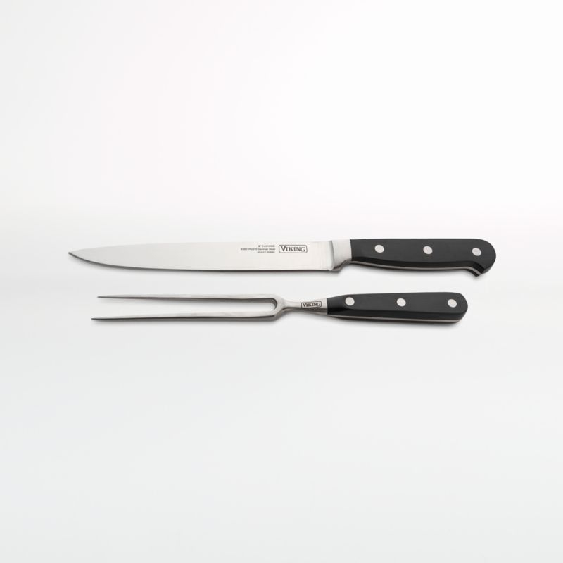 Viking Hard-Anodized Non-Stick 16" Roaster with Rack and Carving Set
