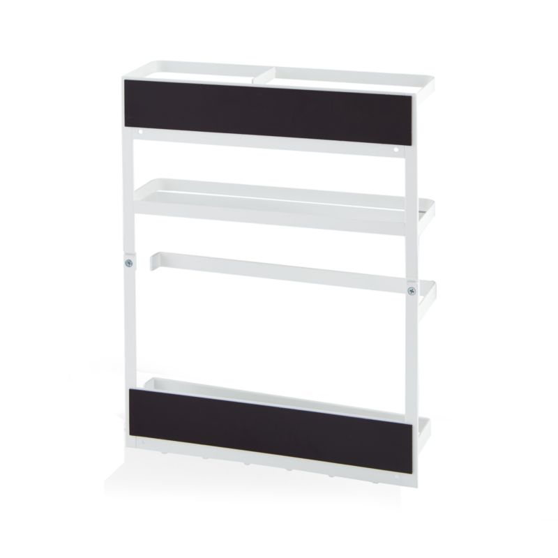 Yamazaki White Magnetic Kitchen Organization Rack