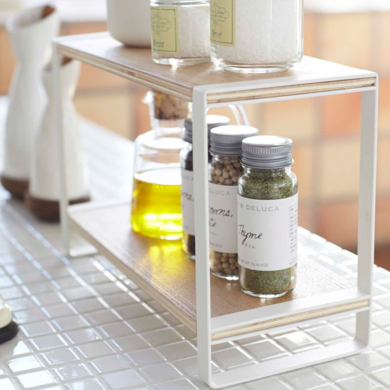 Yamazaki Tosca White Countertop Spice Rack
