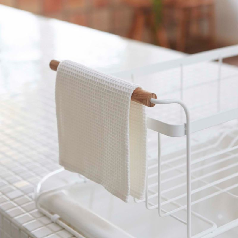 Yamazaki Tosca White Over-The-Sink Dish Drainer Rack