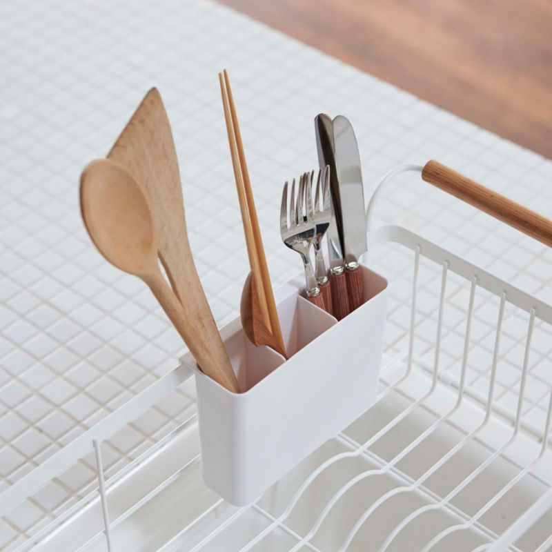 Yamazaki Tosca White Over-The-Sink Dish Drainer Rack
