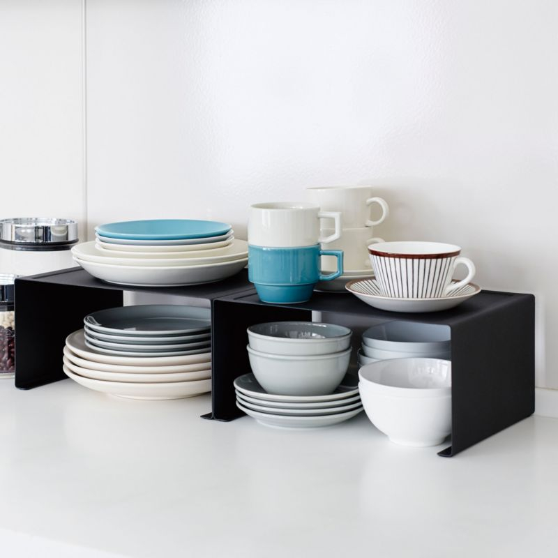 Yamazaki Tower Large Black Kitchen Steel Rack