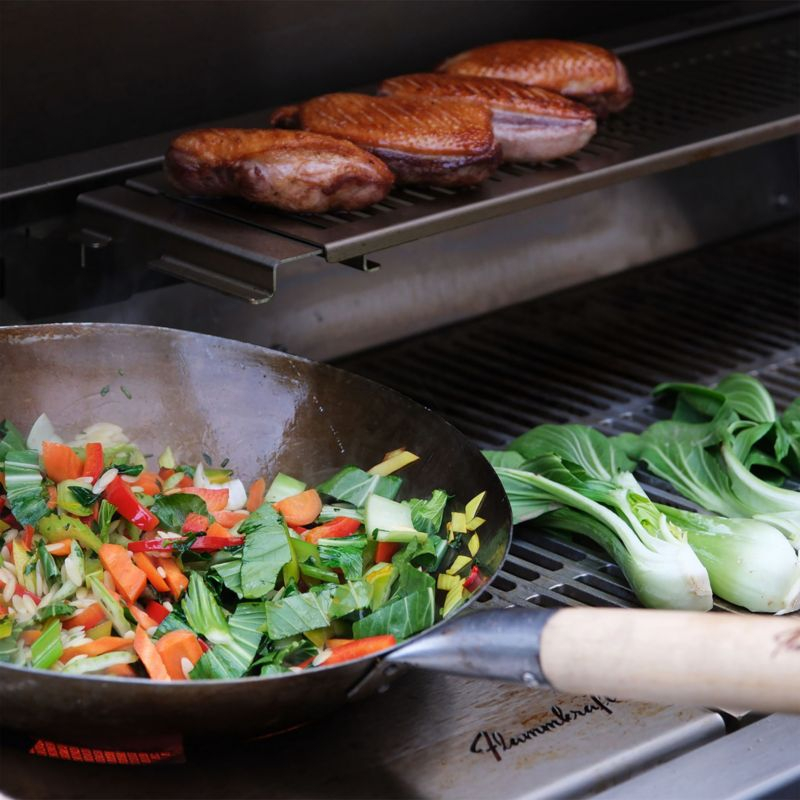ZWILLING Flammkraft 13-inch Carbon Steel Wok for Model D Gas Grill