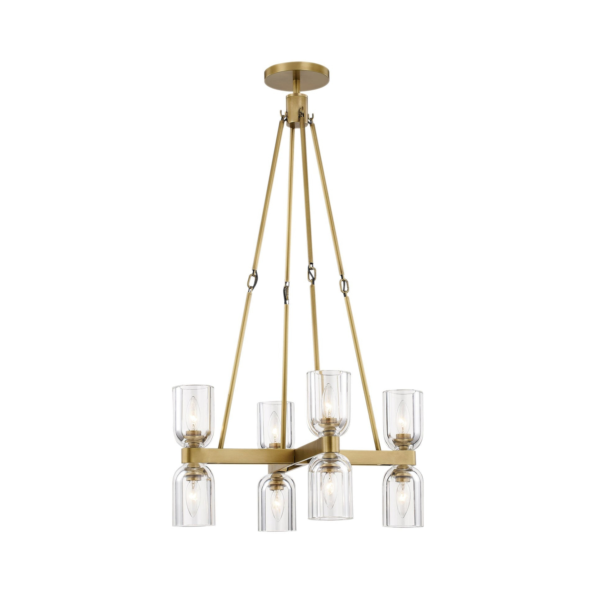 Lucian 8 - Light Modern Linear Chandelier