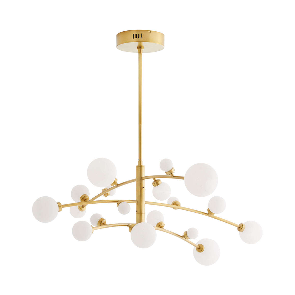 Maser Chandelier by Arteriors - Antique Brass / 45" Dia