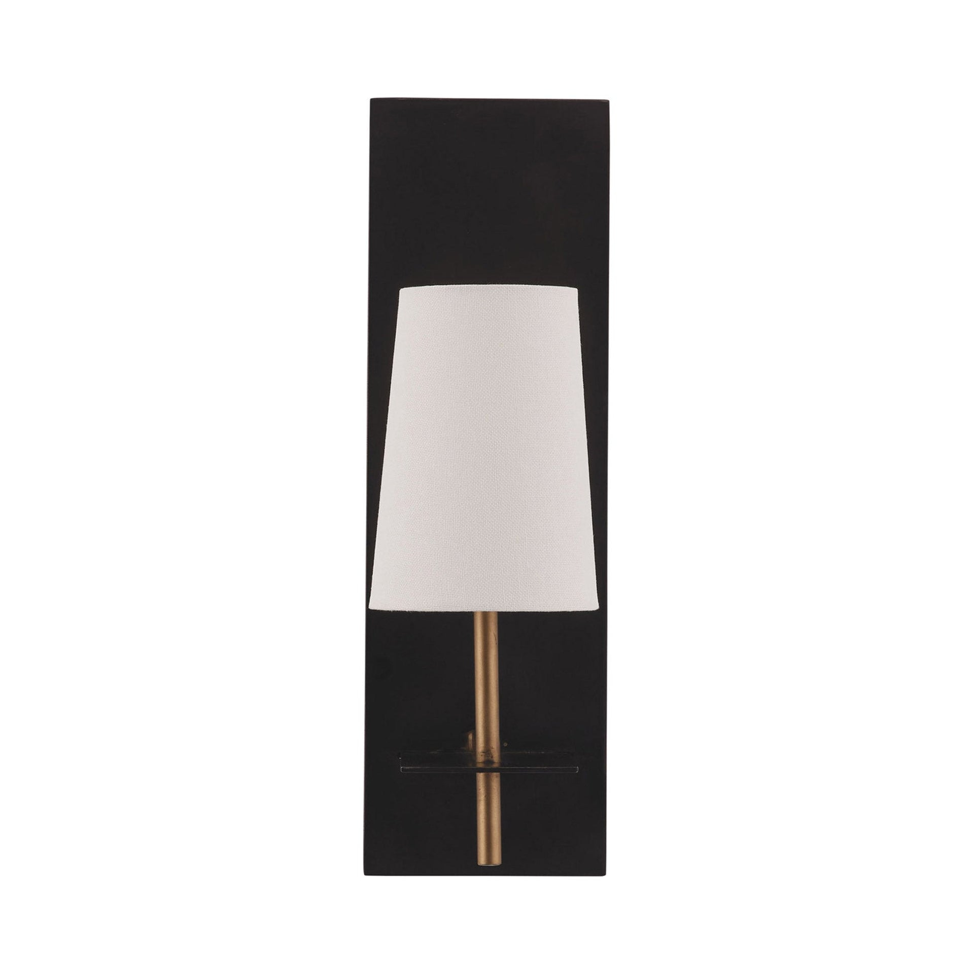 Neo 18" Blackened Iron Wallchiere with Antique Brass Collar