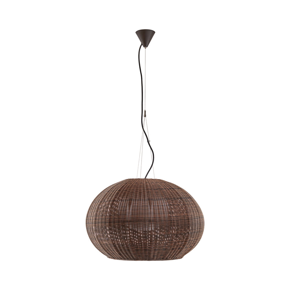 Graphite Brown Aluminum Globe LED Indoor/Outdoor Pendant Light