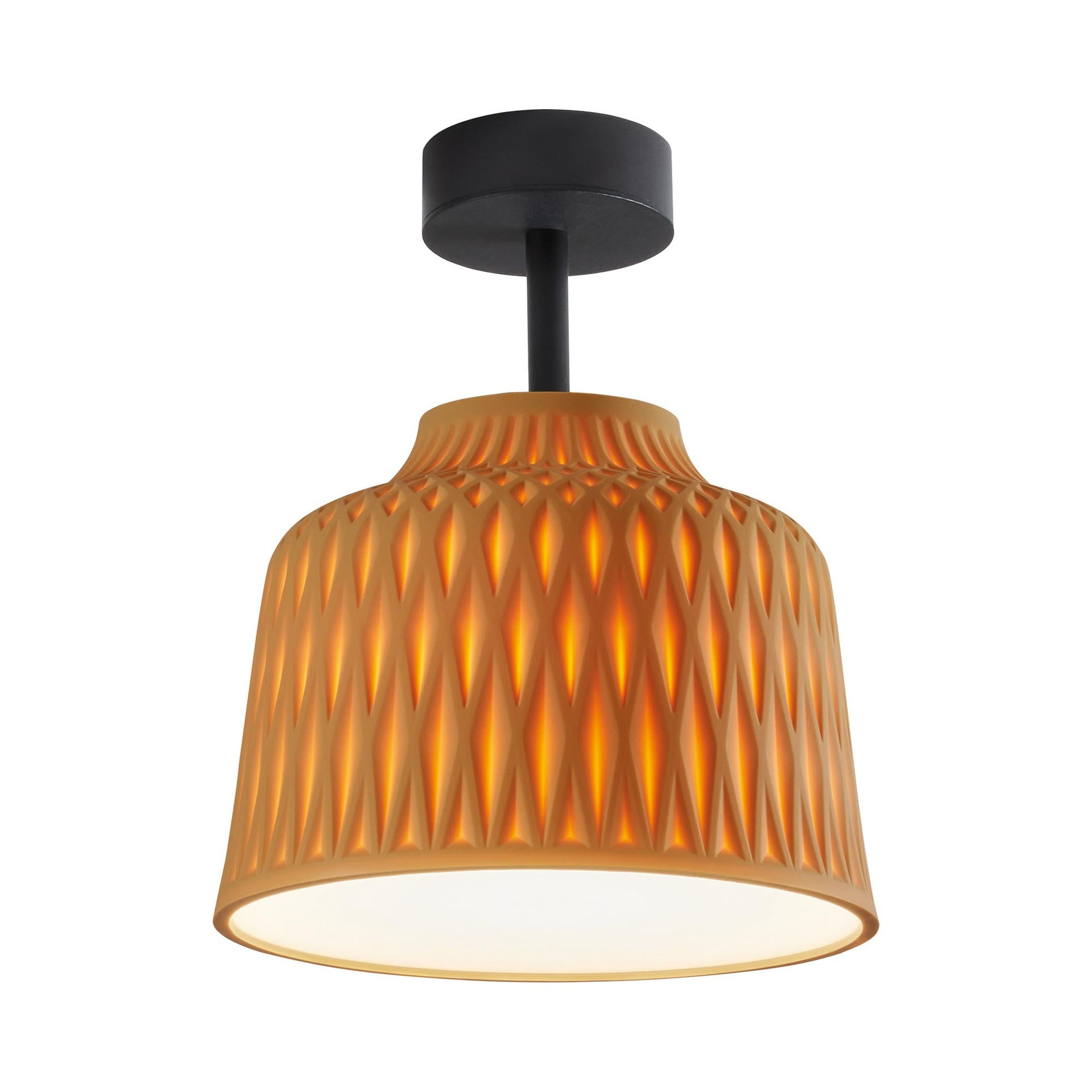 Bover Black 11.81" W Outdoor Semi Flush Mount