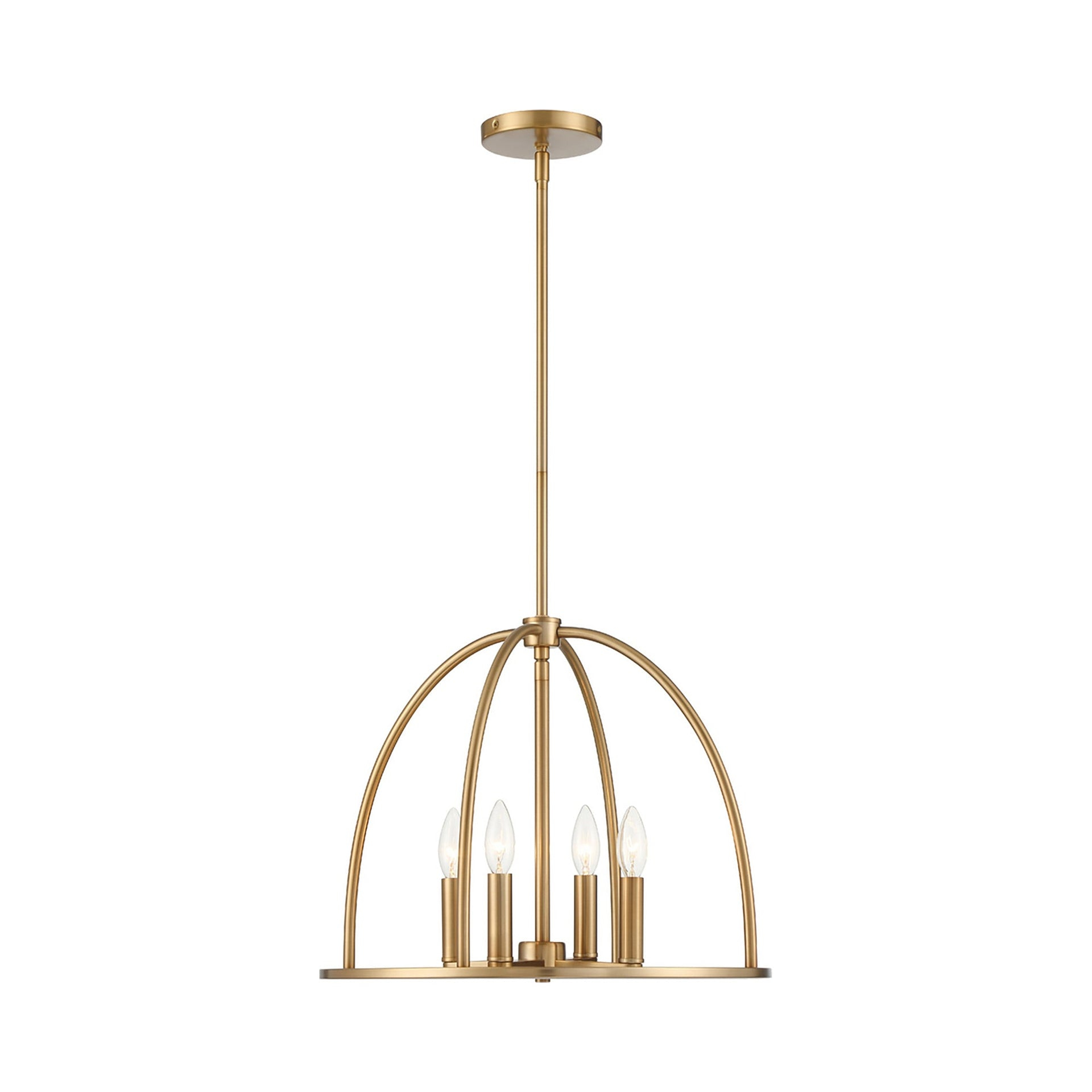 Crystorama Lighting Abbott 4 - Light Chandelier in  Vibrant Gold