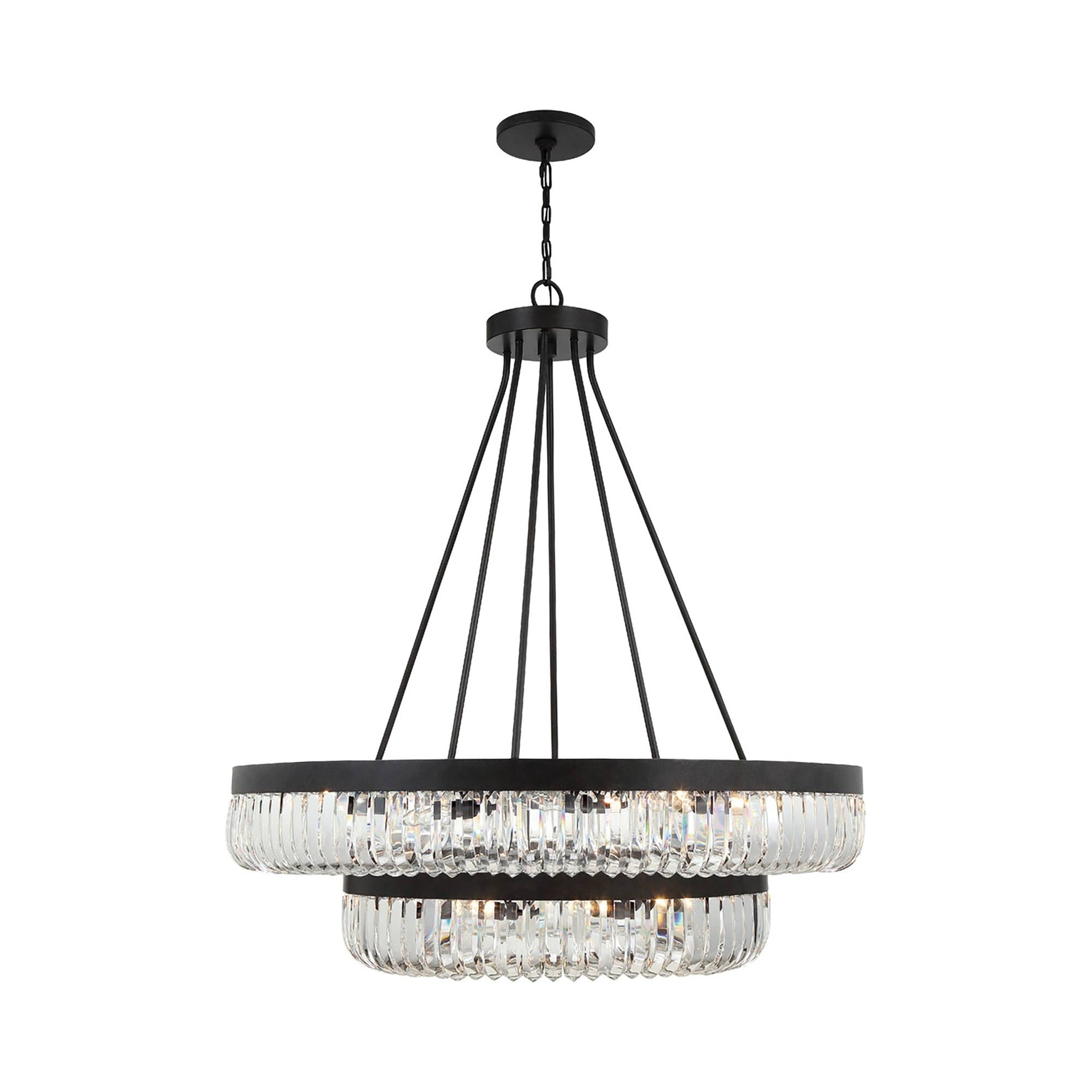 26 Light 2-Tier Chandelier Crystorama Lighting Ali-B2026-Cz