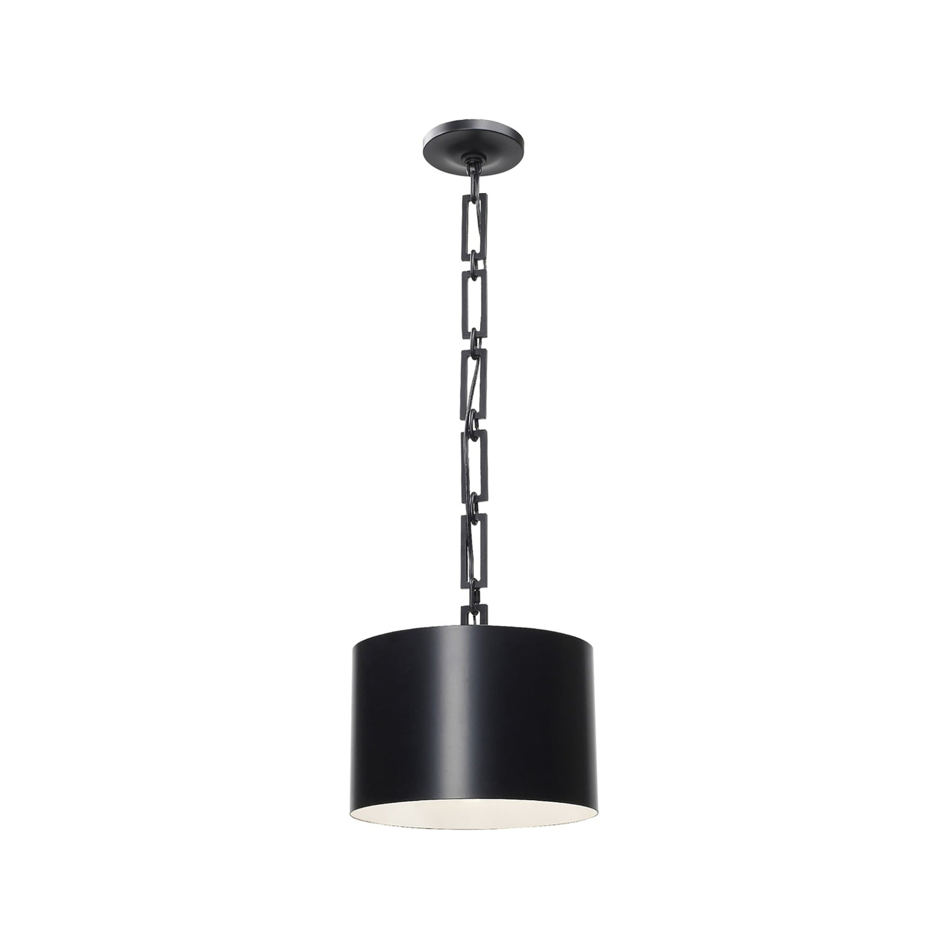 8683-MK-WH-Crystorama Lighting-Alston - One Light Mini Pendant in Traditional and Contemporary Style - 12 Inches Wide by 10 Inches High-Matte