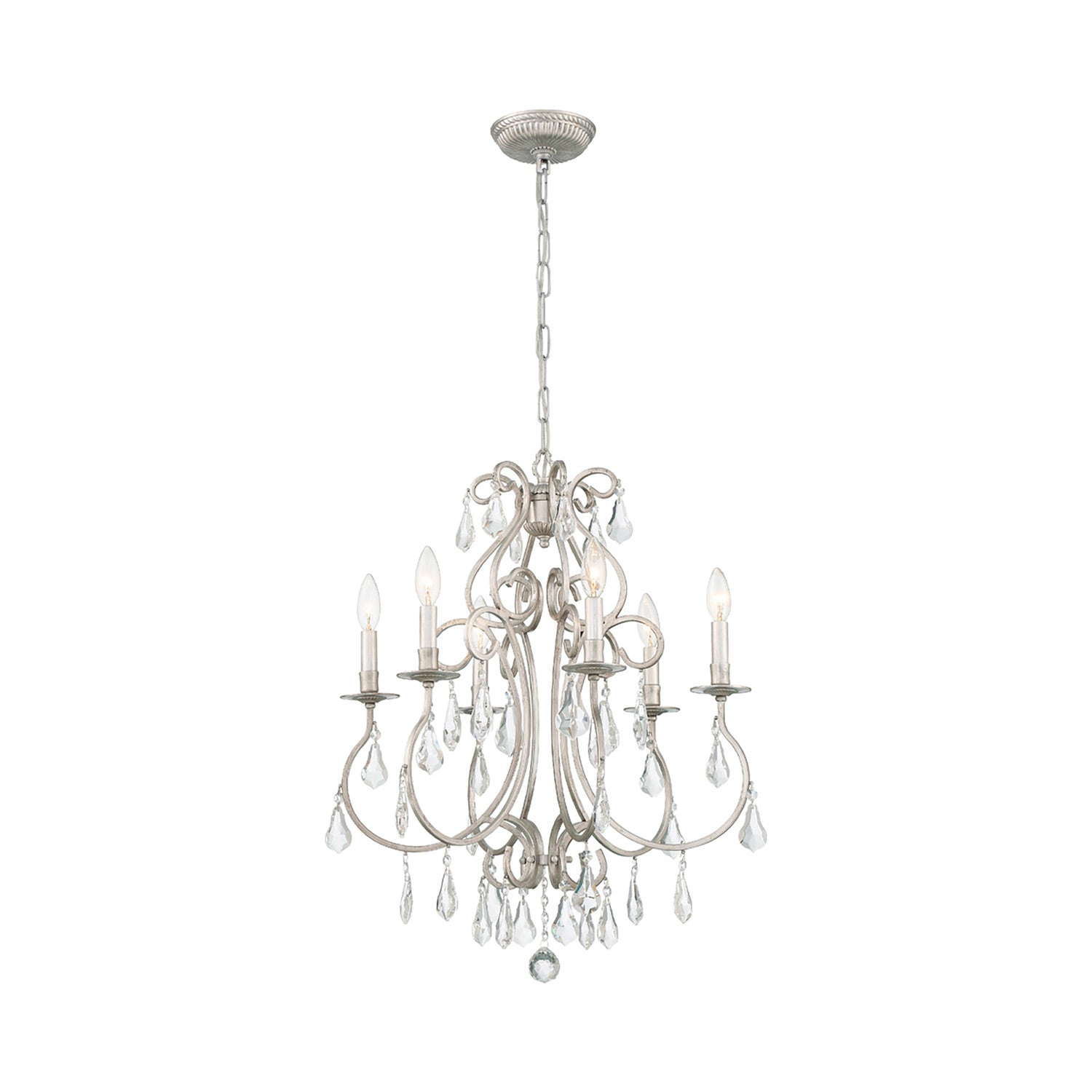 Crystorama Lighting Ashton 6 - Light Chandelier in  Olde Silver