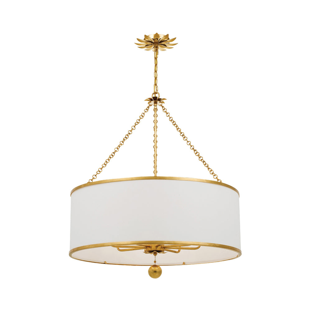 Eight Light Chandelier In Classic Style 29 Inches Wide By 33.5 Inches High-Antique Gold Finish    -Traditional Installation Crystorama Lighting