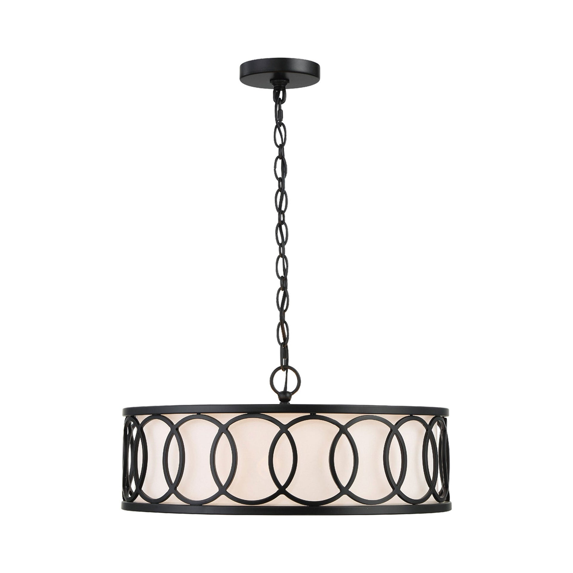 Crystorama Lighting Graham 6 - Light Chandelier in  Matte Black