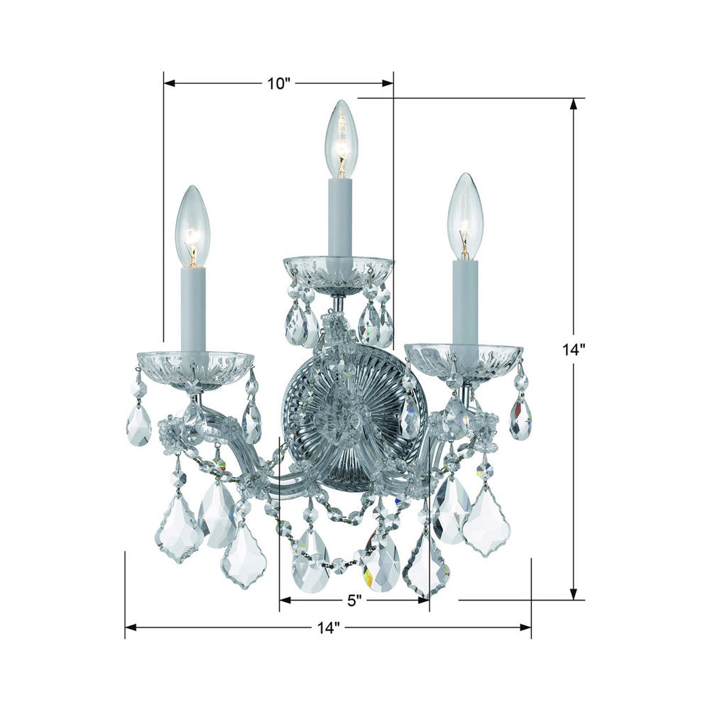 Crystorama Lighting Maria Theresa 2 - Light Sconce in  Gold