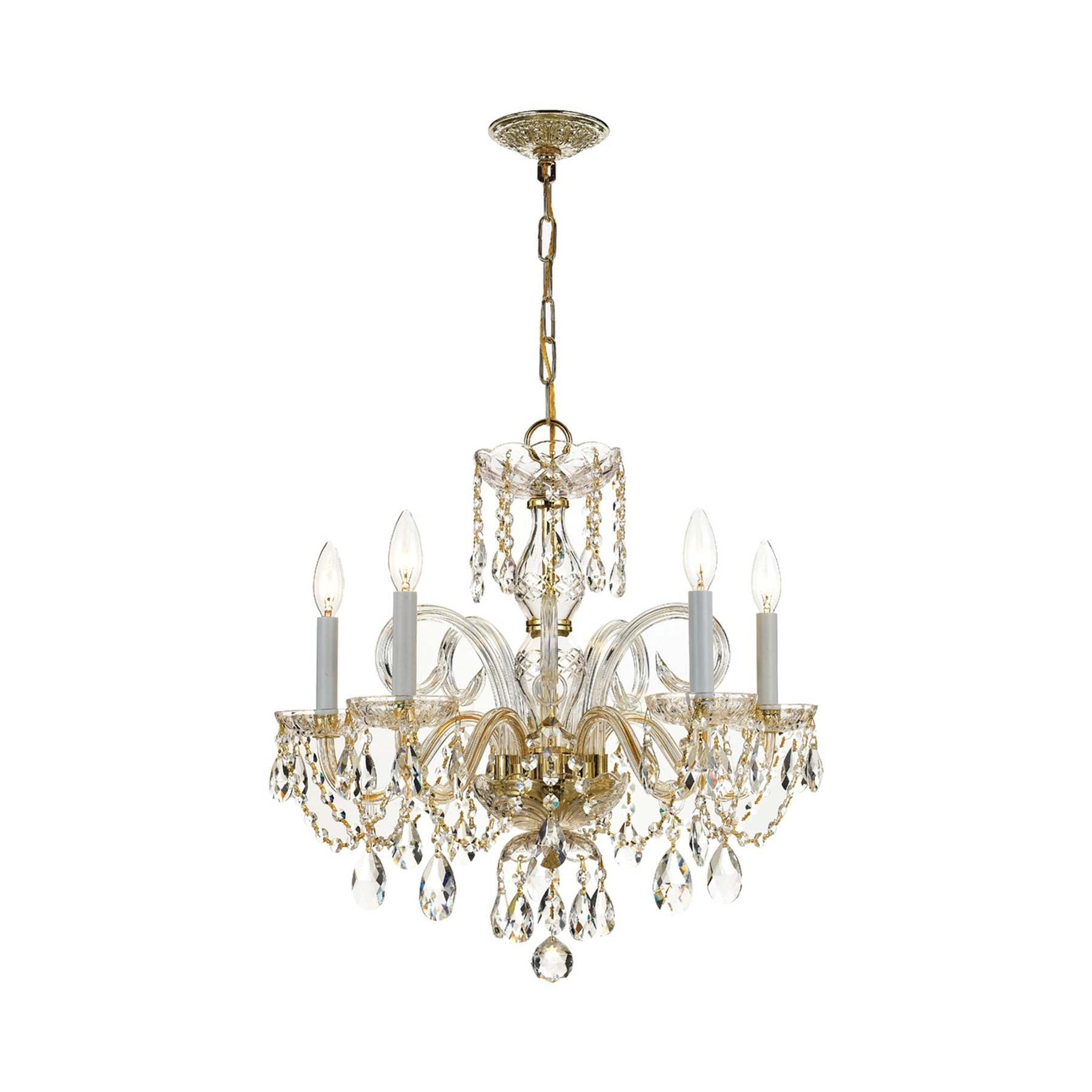 Crystorama Lighting - Five Light Chandelier - Crystal Crystal 5 Light Chandelier