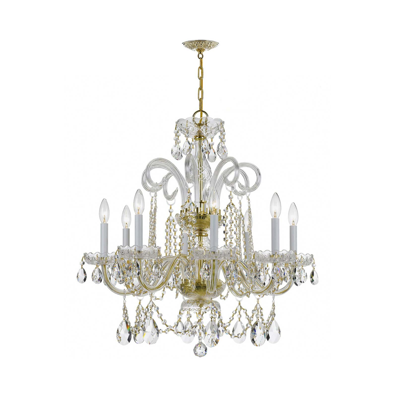 Traditional Crystal 5008-PB-CL-MWP Chandelier