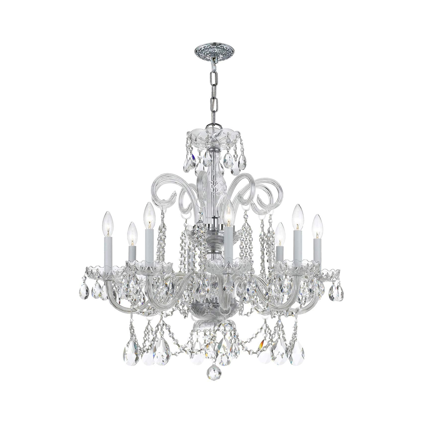 Crystorama Lighting - Eight Light Chandelier - Chandelier - Crystal - Eight