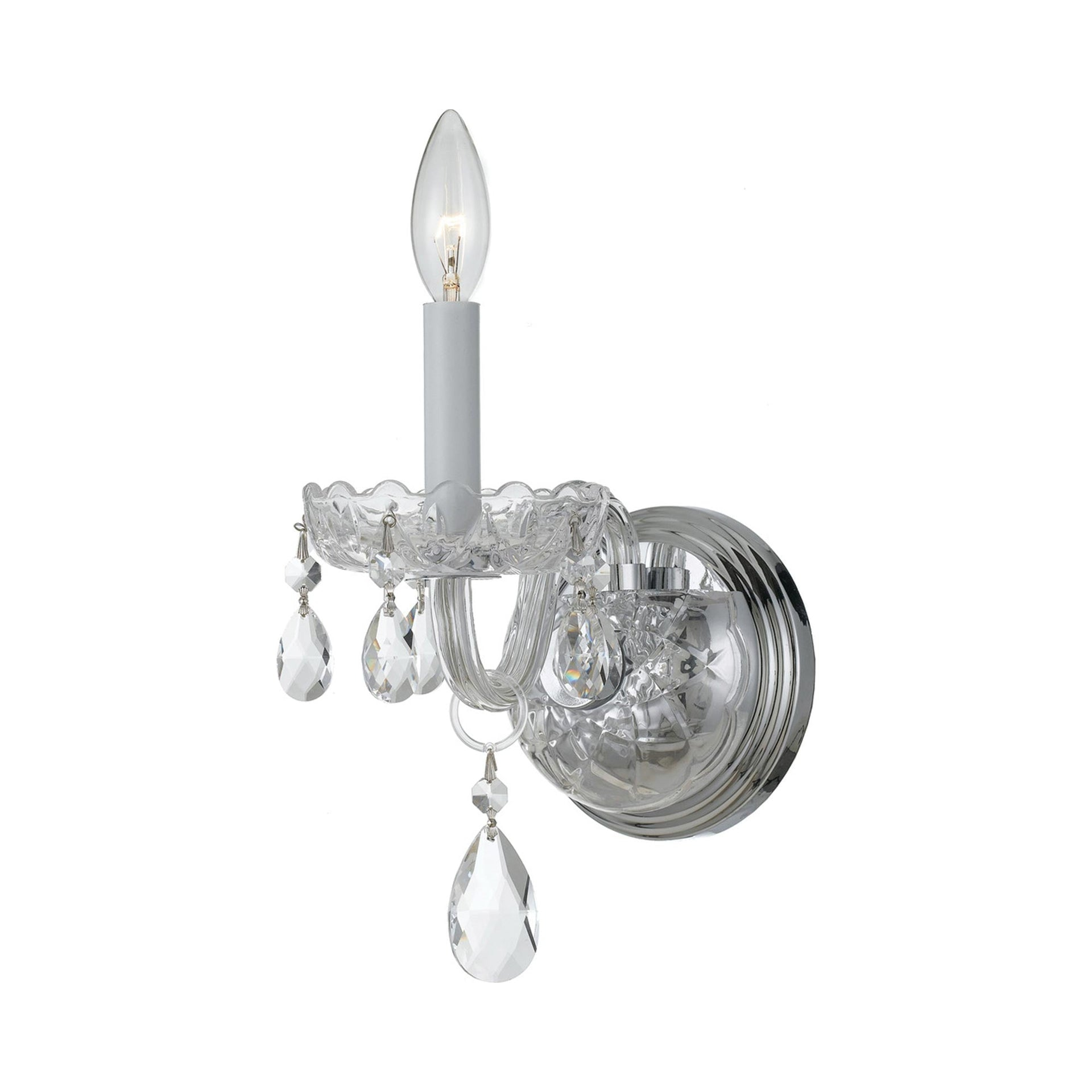 Crystorama Lighting - One Light Wall Mount - Wall Mount - Crystal - One Light