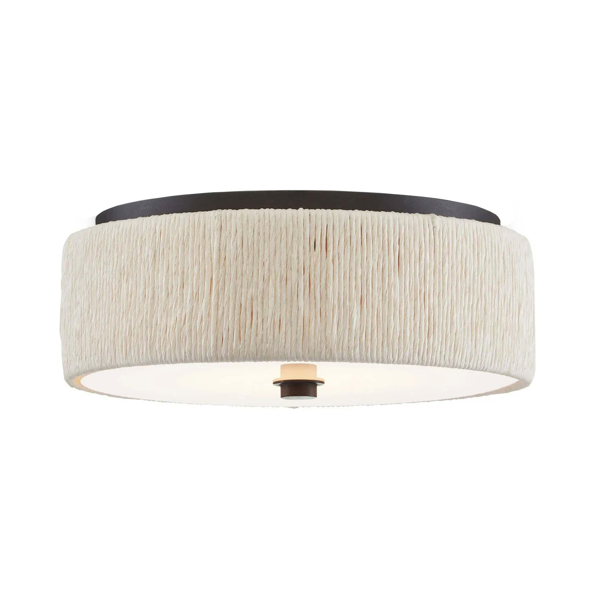 Addis Flush Mount - White / 14" Dia