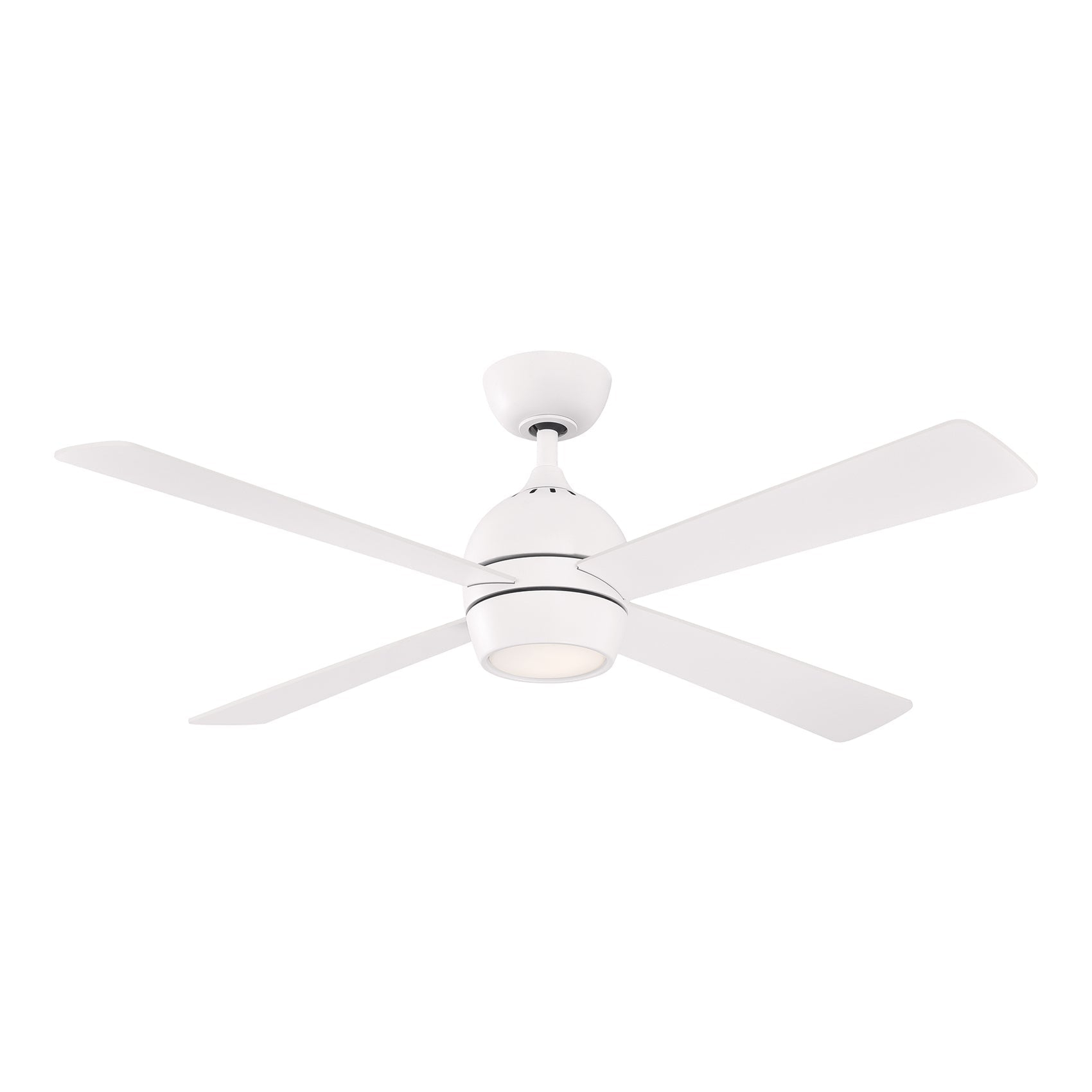 Fanimation Kwad 52 inch Indoor Ceiling Fan with LED Light Kit - Matte White