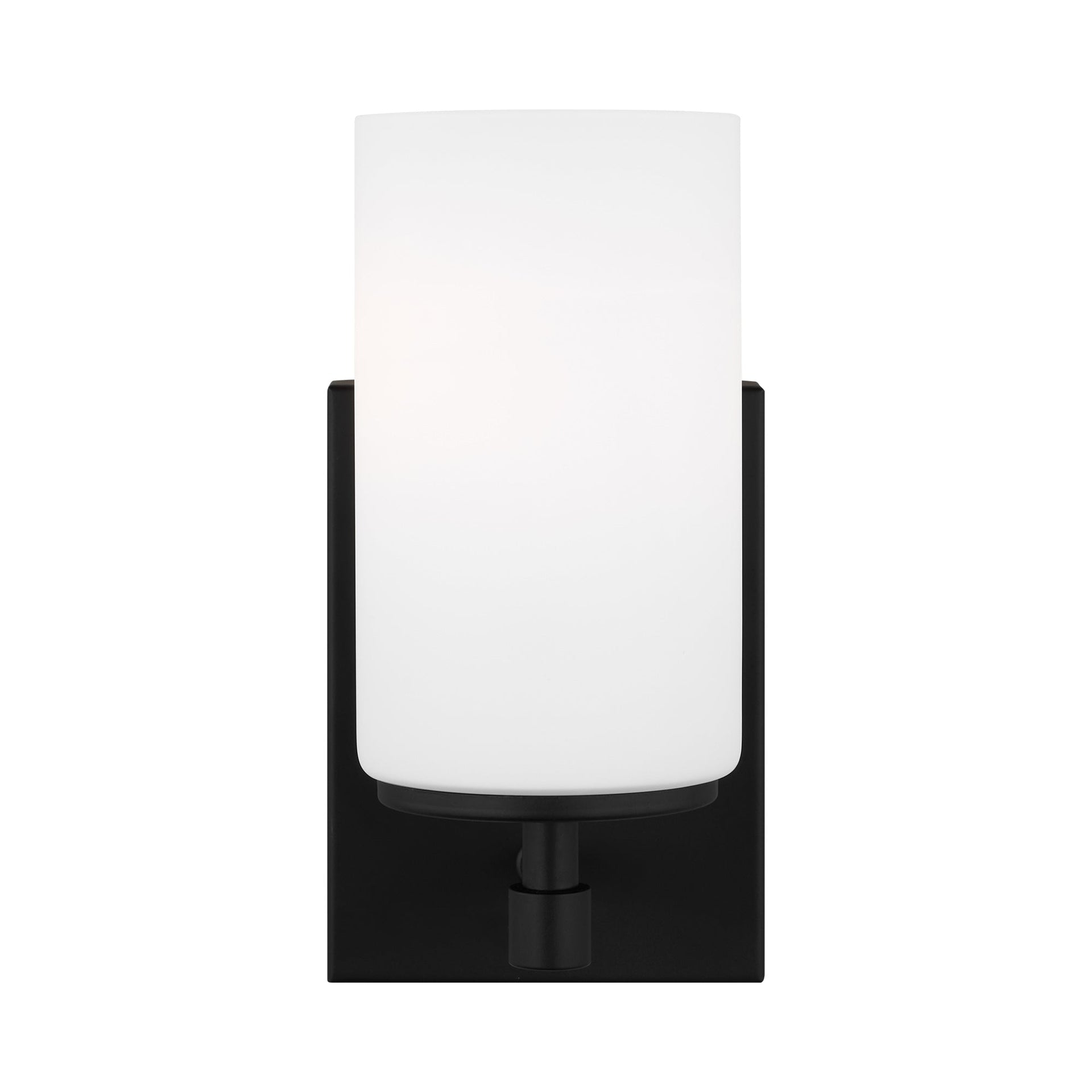 Generation Lighting 1-Light Alturas Contemporary Bath Fixture Wall Lamp Midnight Black 4124601-112 | Bathroom Light Fixture for Home Decor | Wall Sconce Vanity Light Fixture and Bathroom Accessory