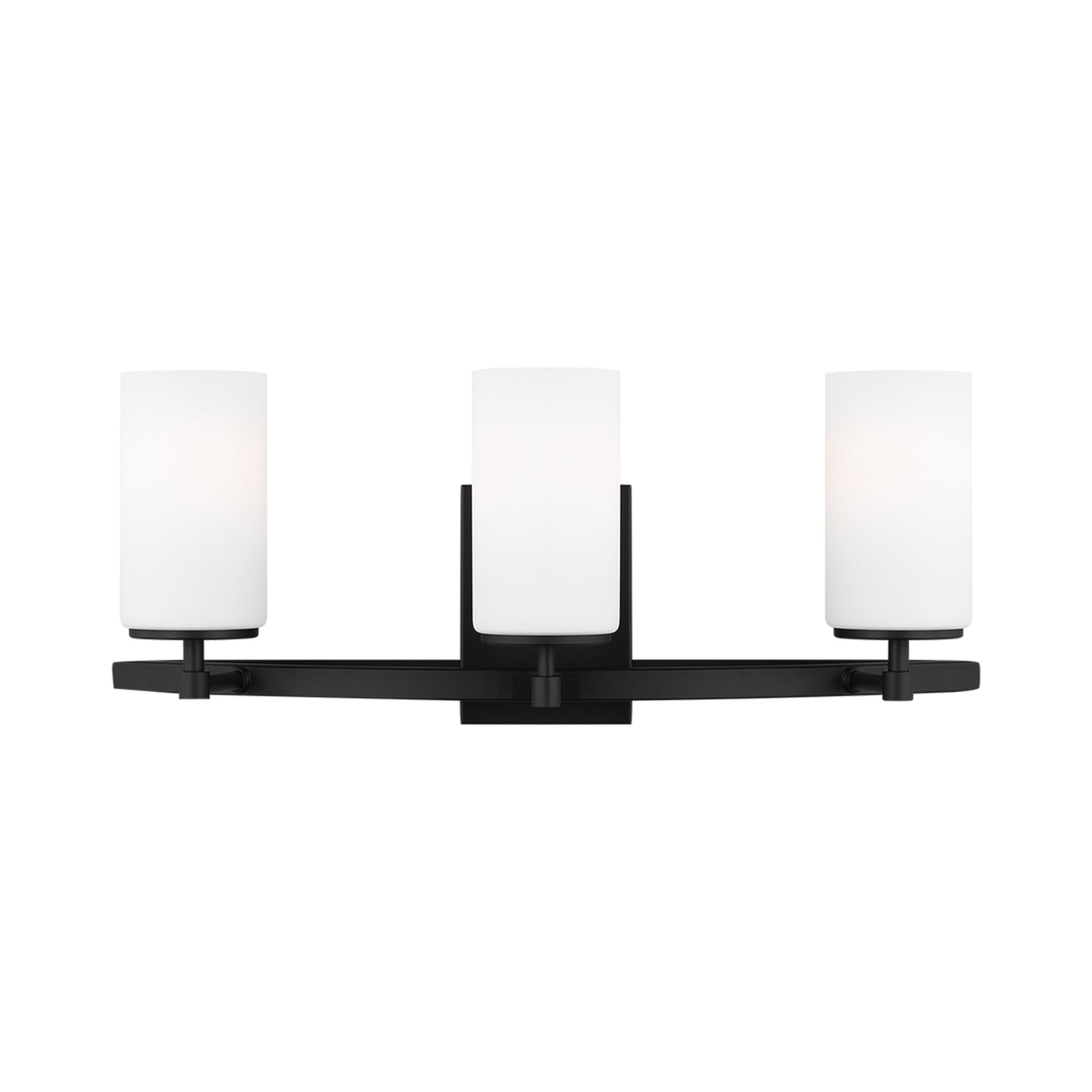 Generation Lighting Alturas 22-in 3 -Light Matte Black Modern/contemporary Vanity light