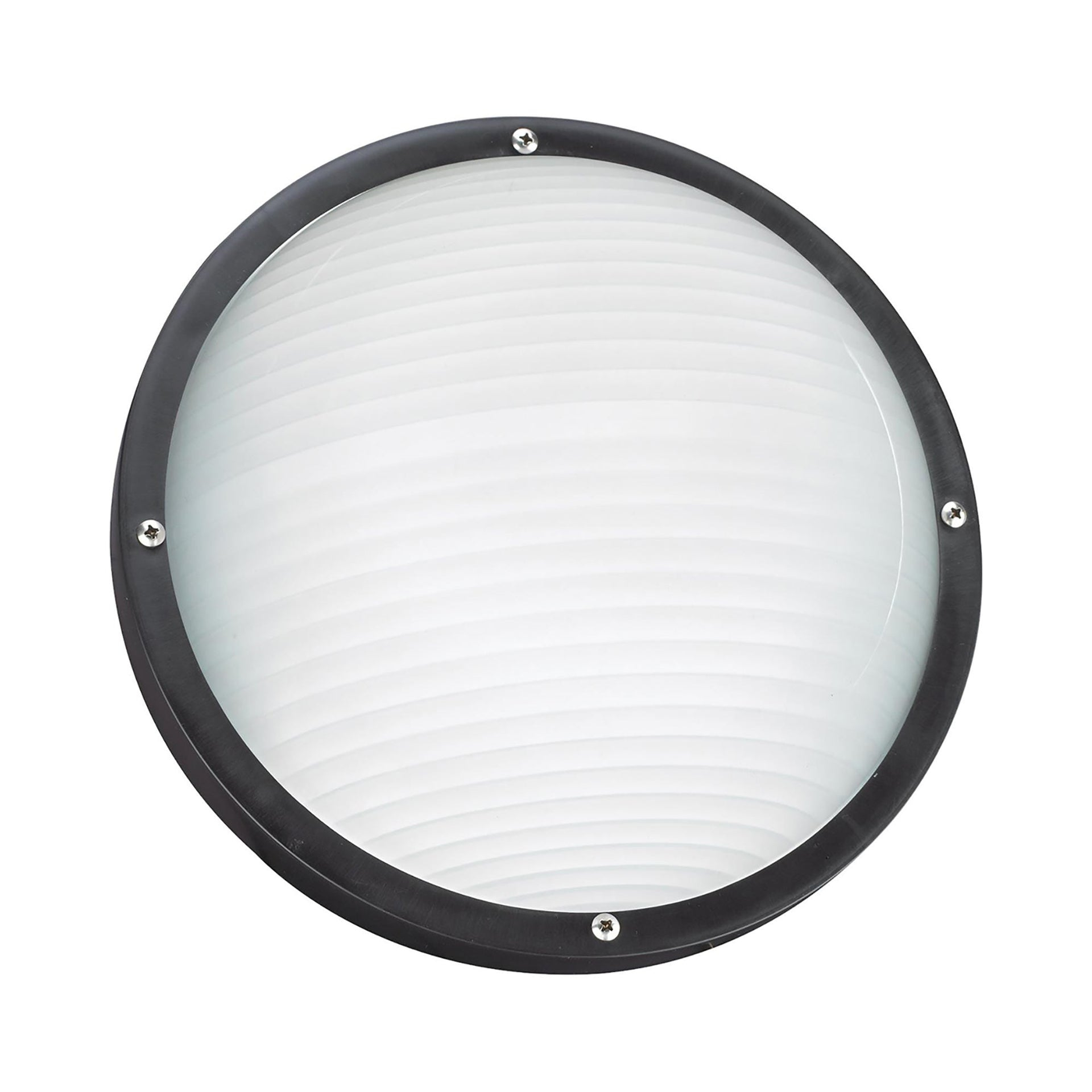 Bayside 1-Light Outdoor 5 in. Black Wall/Ceiling Fixture