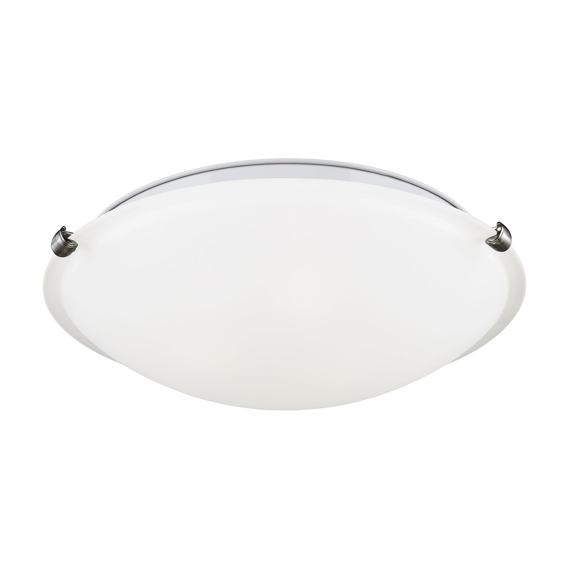 Sea Gull Lighting 7443593S-962 Clip Flush Mount Ceiling Fixture, Small LED - Light, Brushed Nickel