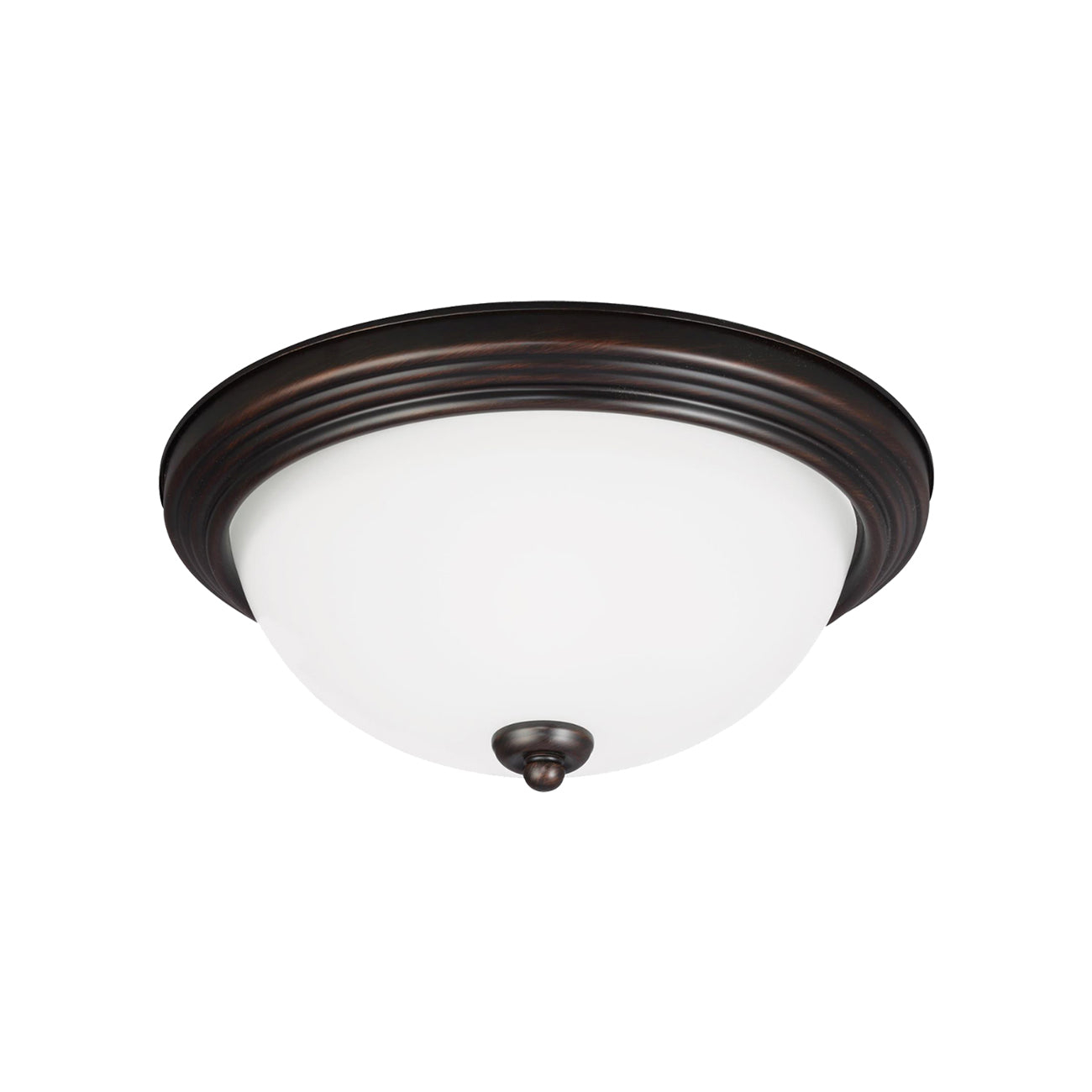 Bronze AlumaBowl 13'' LED Flush Mount Ceiling Light