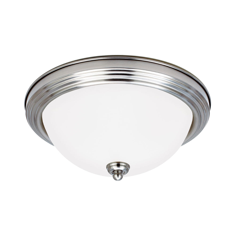 Generation Lighting 77065EN3-962 Geary Three - Light Ceiling Flush Mount Ceiling Fixture, Brushed Nickel
