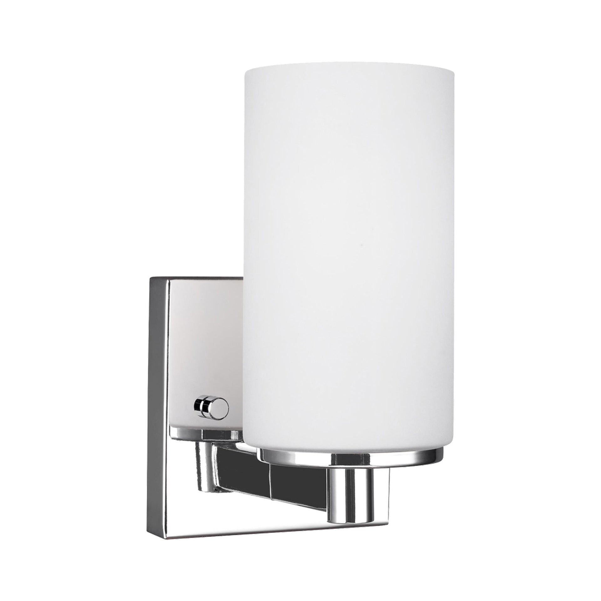 "Sea Gull Lighting 4139101-05 Hettinger One-Light Wall / Bath Sconce Vanity Style Lights, Chrome Finish"
