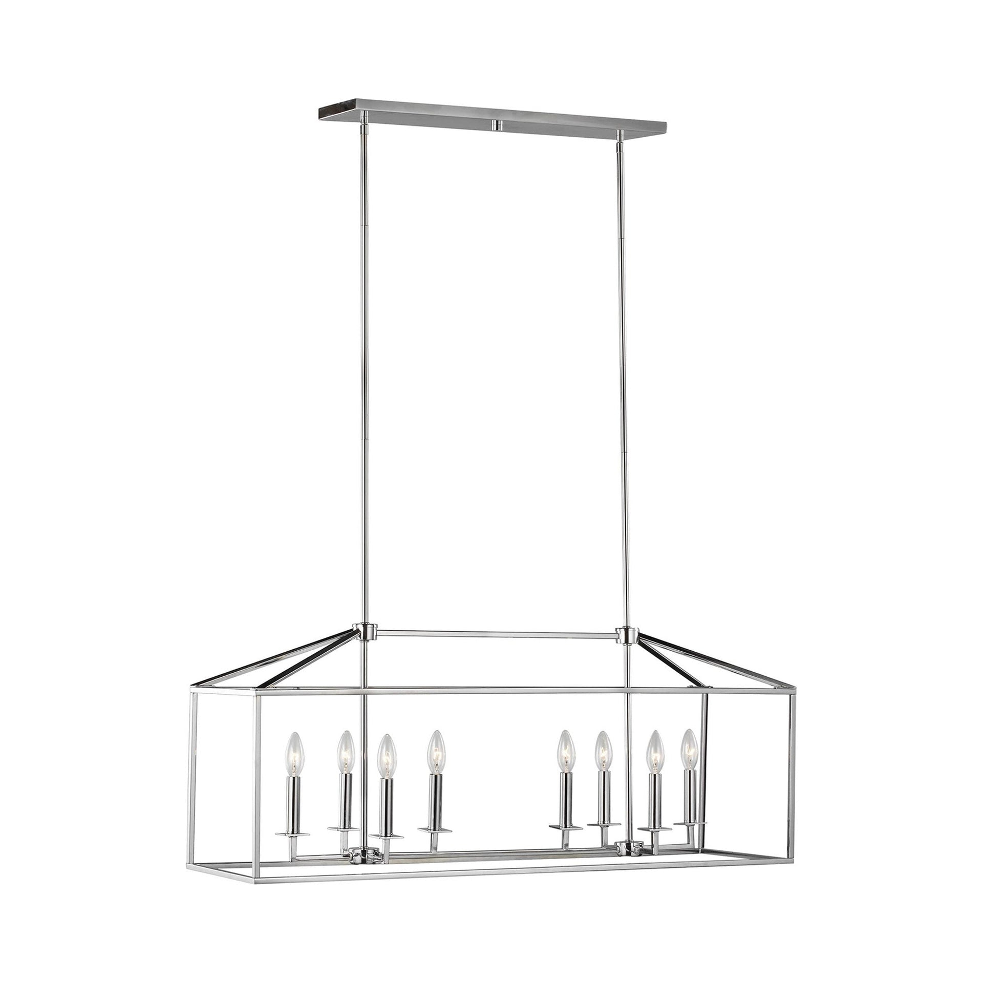 Perryton Chrome 8-Light LED Island Pendant for Indoor/Outdoor