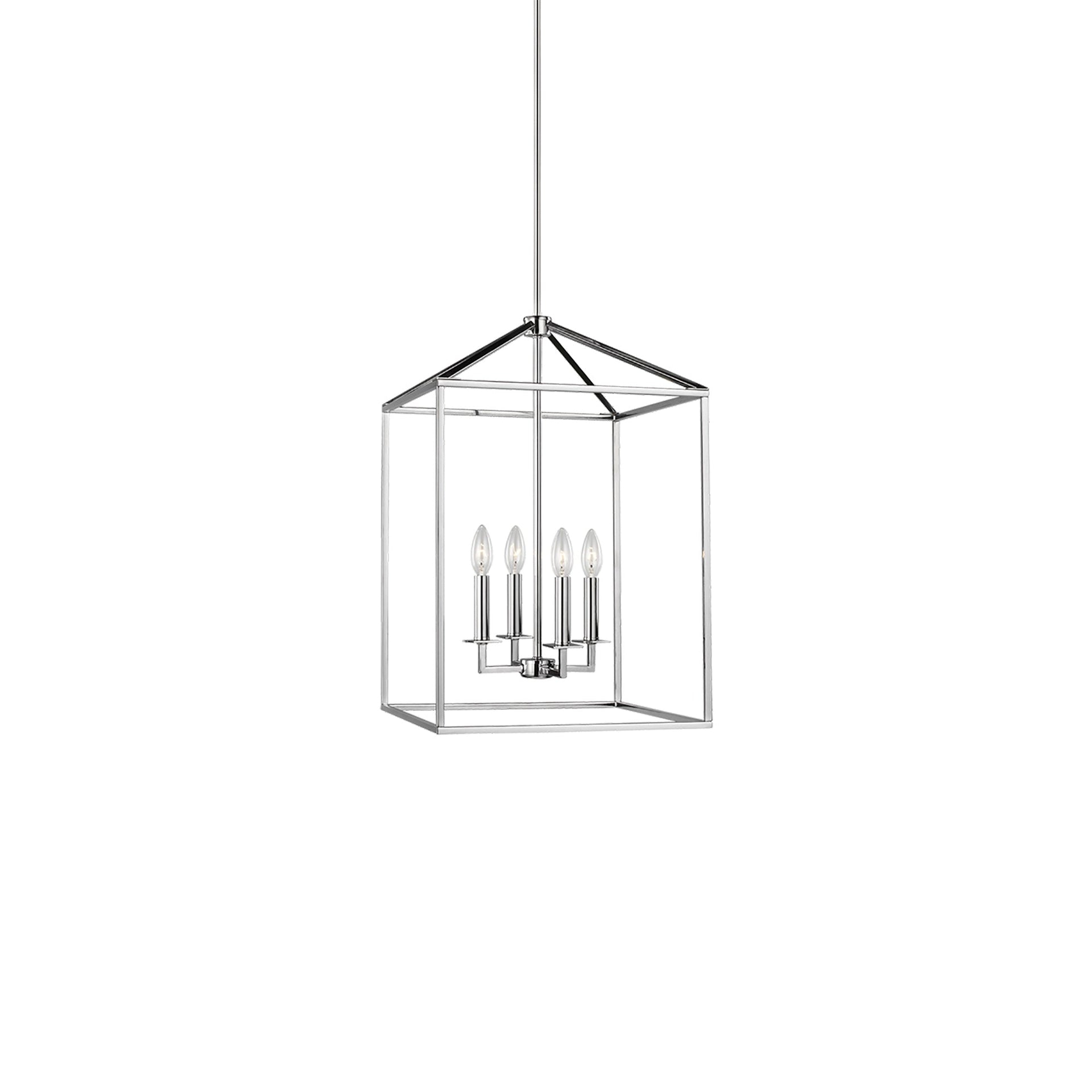 Lucius Pendant Light - Polished Nickel / 15.5"W