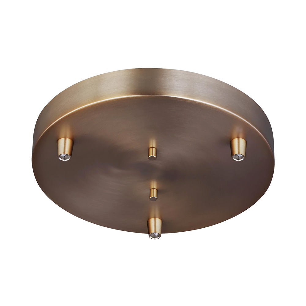 Towner 3-Light Satin Brass Pendant Canopy