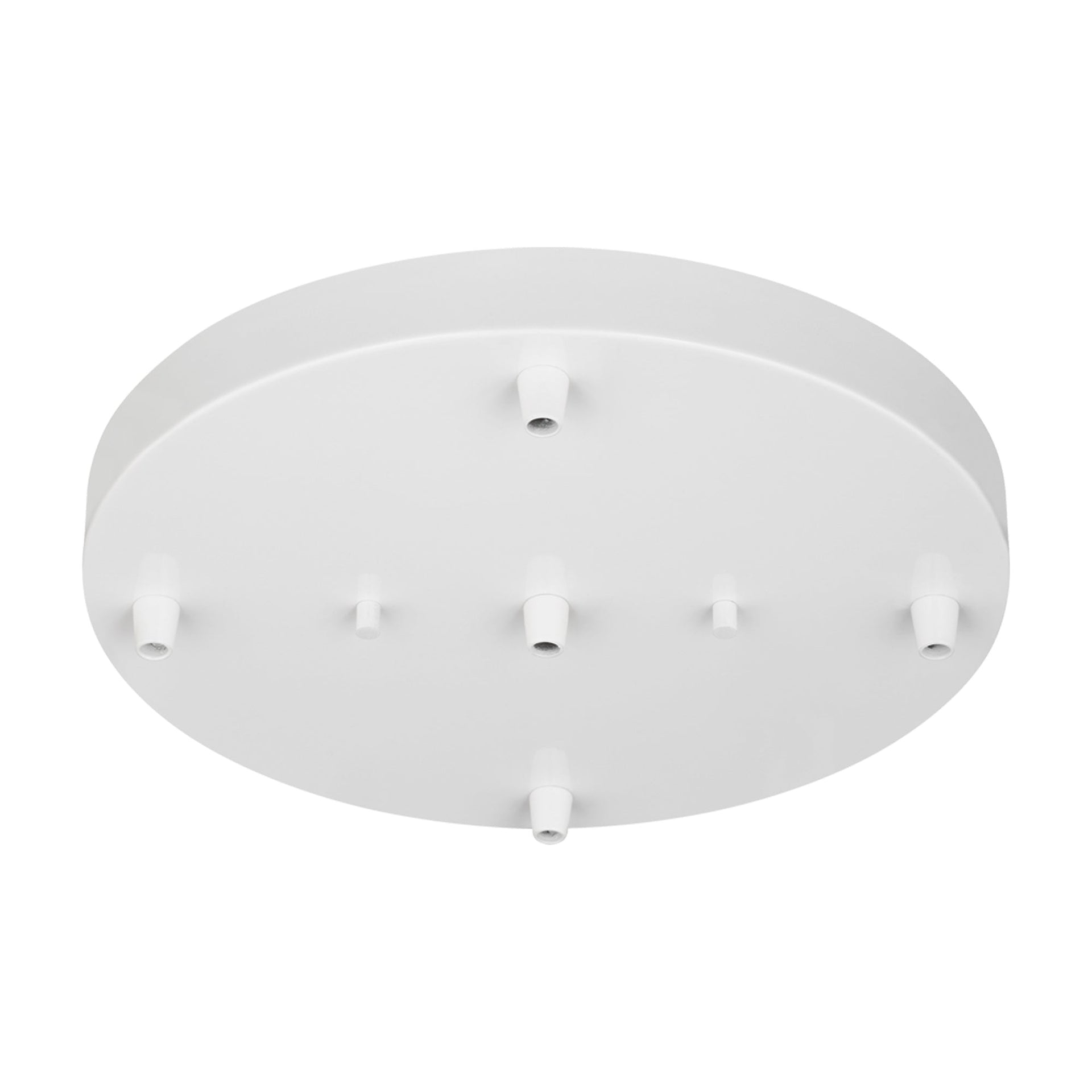 Generation Lighting 7449405-15 Hanging Globe Five Light Cluster Canopy, White Finish