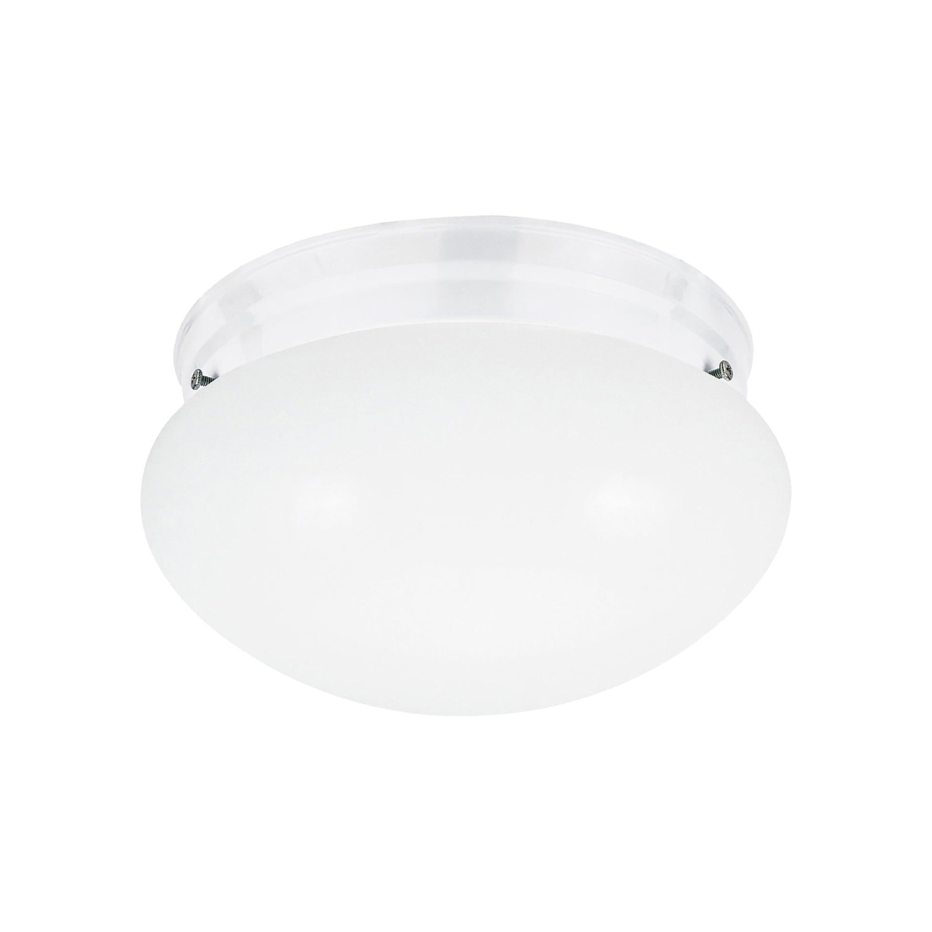 Webster 1-Light White Flush Mount with LED Bulb
