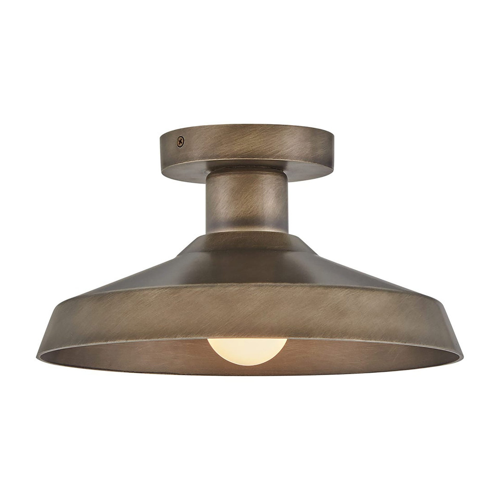Forge Burnished Bronze Outdoor Flush Mount